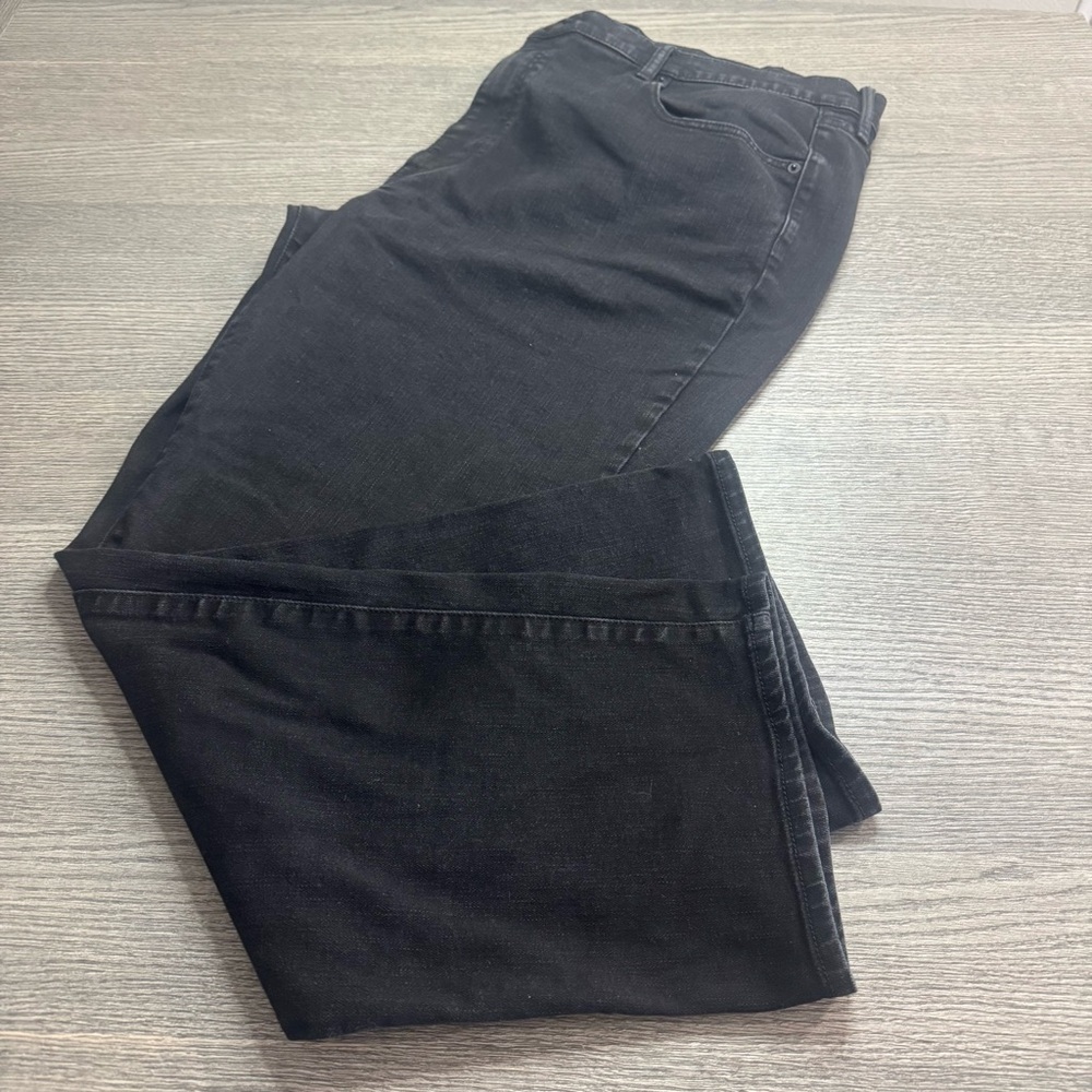 Men’s Arizona Jean Co Relaxed Straight Leg Black Denim Jeans 42x30